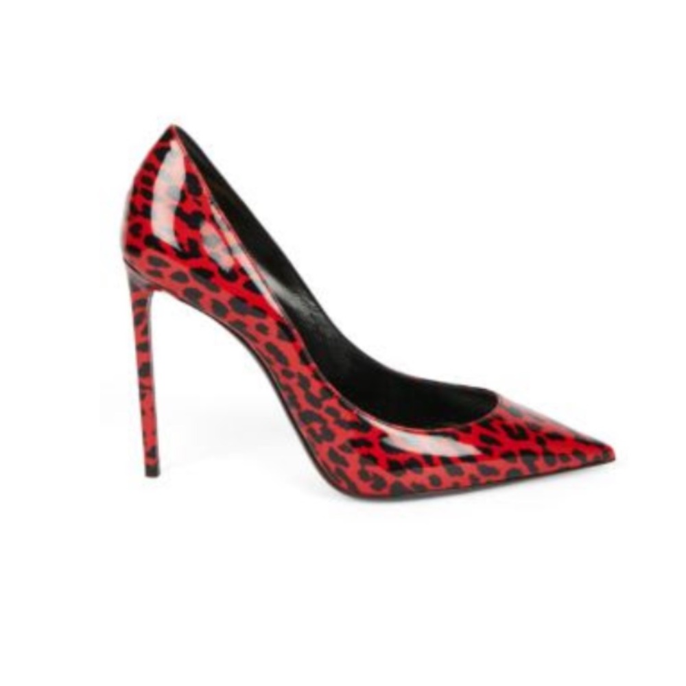 Saint Laurent Vernice Chiffon Babycat Pumps